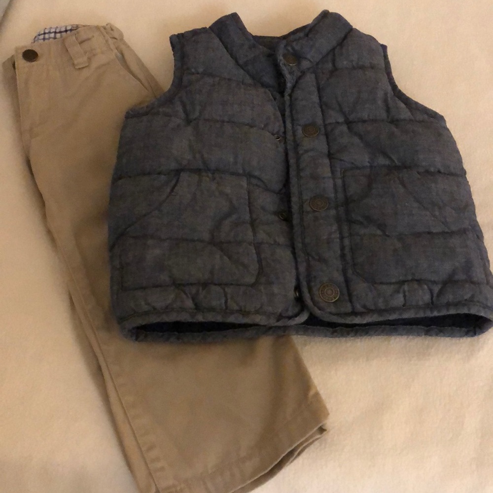 2T Vest and Khaki Pants